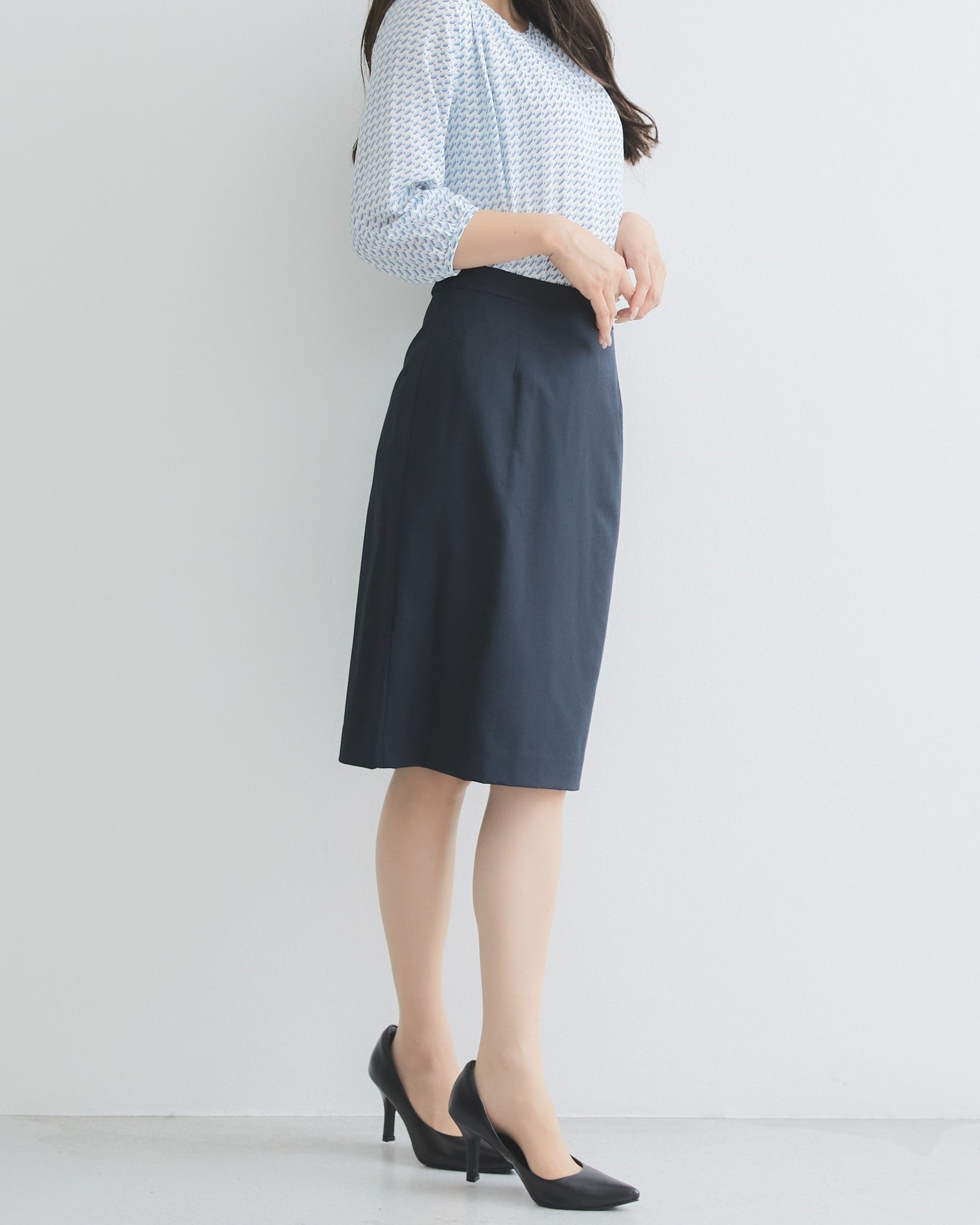 洗える!動ける!2WAYストレッチ単品タイトスカート