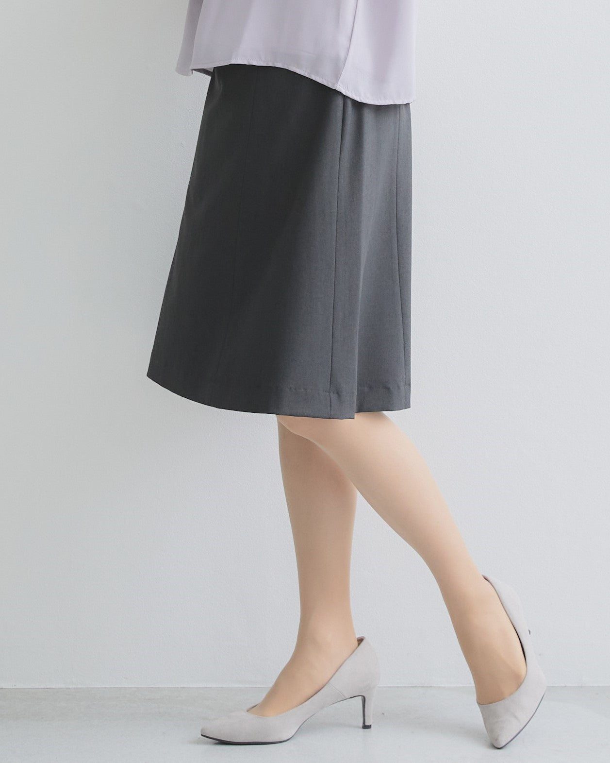 洗える!動ける!2WAYストレッチ単品フレアスカート