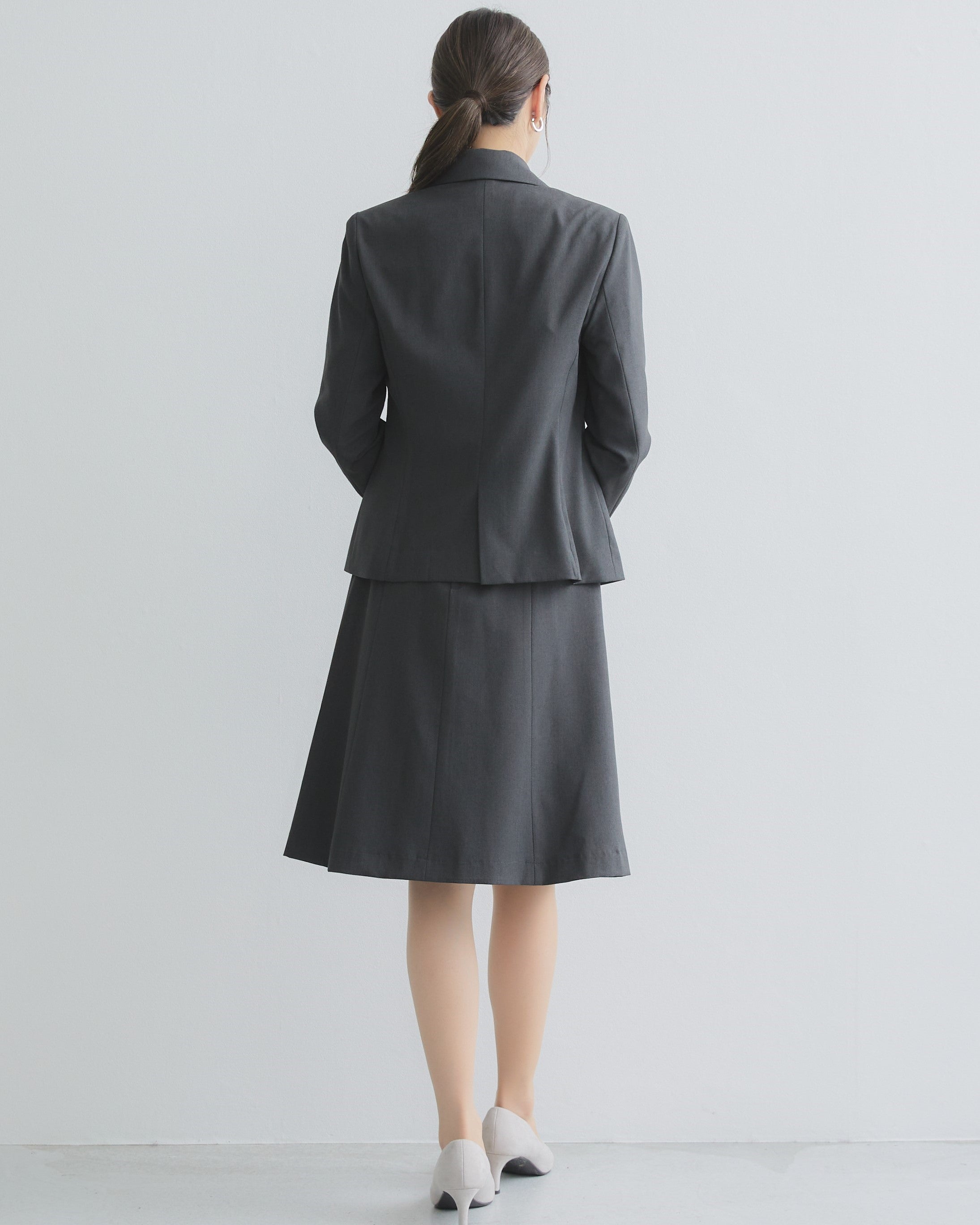 洗える!動ける!2WAYストレッチ単品フレアスカート