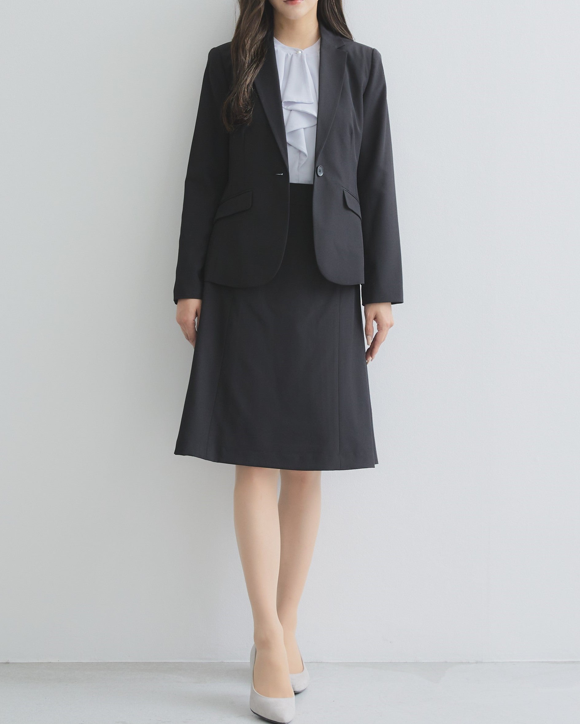 洗える!動ける!2WAYストレッチ単品フレアスカート