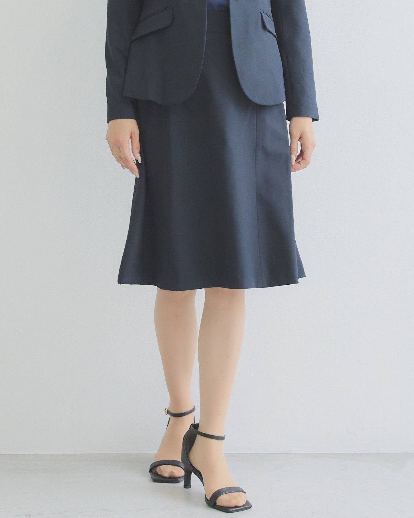 洗える!動ける!2WAYストレッチ単品フレアスカート