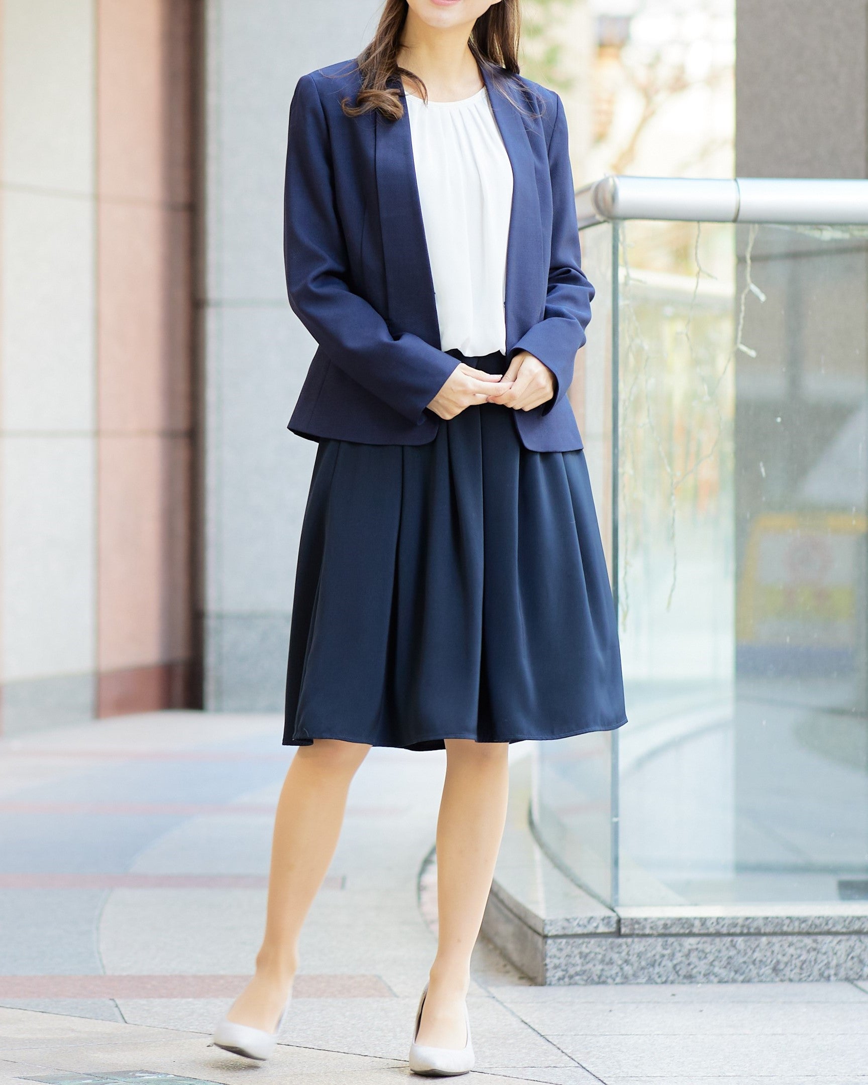 セレモニー4点セット ─ジャケット+ブラウス+パンツ+スカート─ 